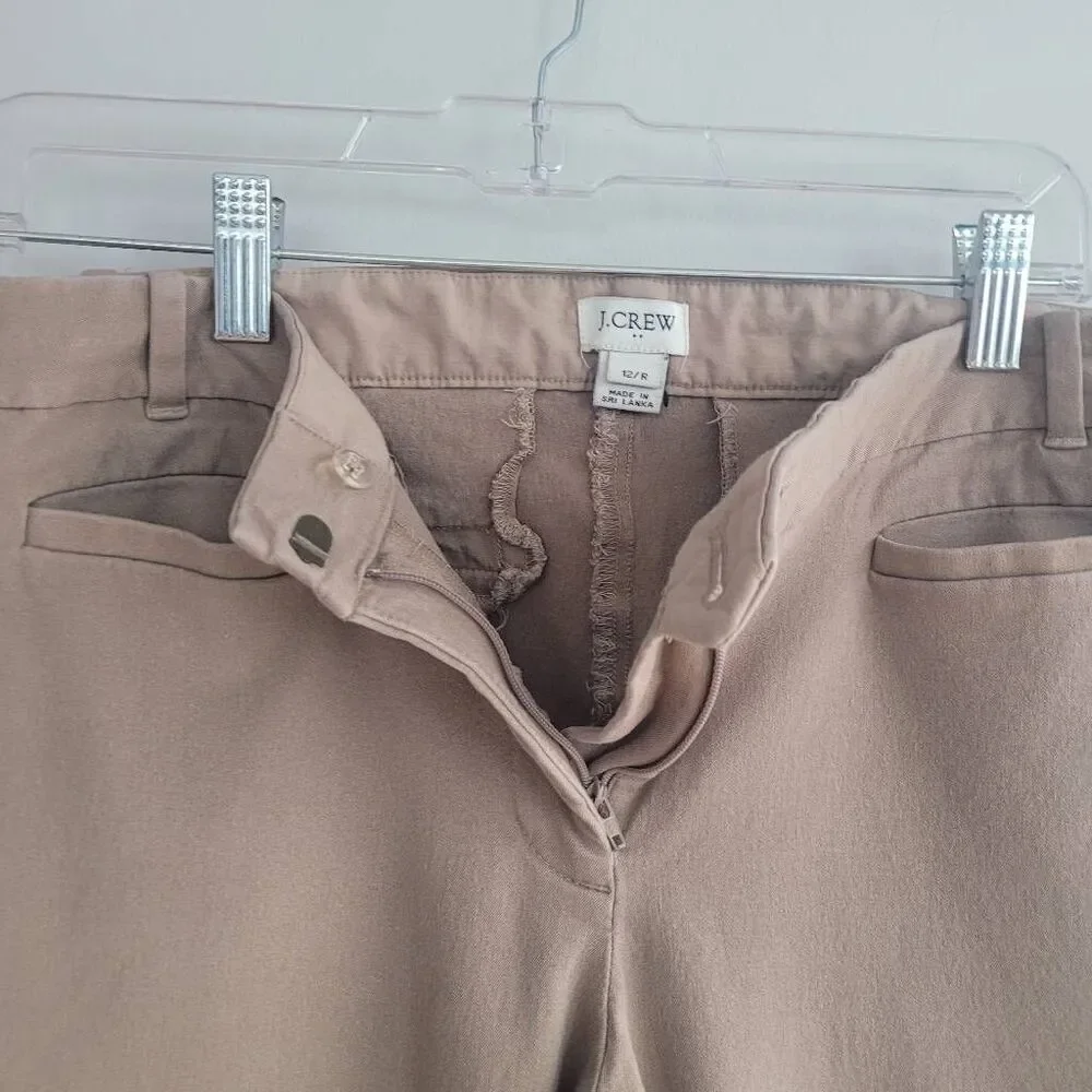 J Crew khaki straight leg chino pants mid rise basics preppy everyday minimalist